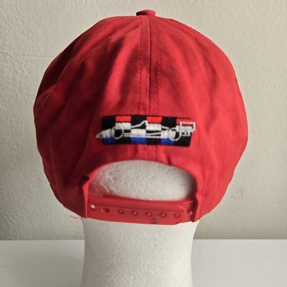 Firestone Racing Snapback Trucker Rope Hat Cap Indy 500 Logo Retro Braid Red - Picture 4 of 9